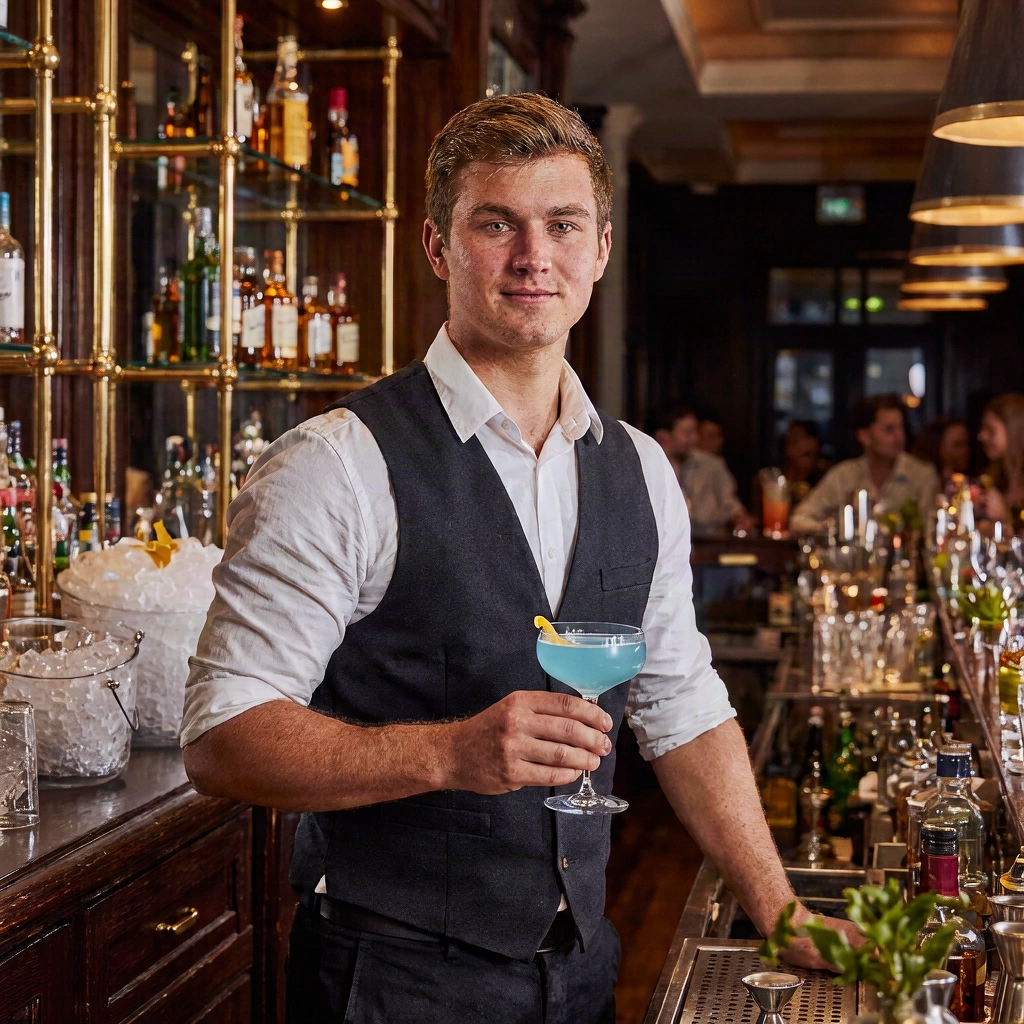 V3 Edit: Transform the inside of the cocktail glass into a tiny Mediterranean coastline with miniature cliffs, turquois